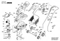 Bosch 3 600 H81 A32 ROTAK 34 Lawnmower Spare Parts